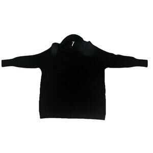 Free People Women’s Cotton Blend Black Knit Tunic Size L Excellent Condition